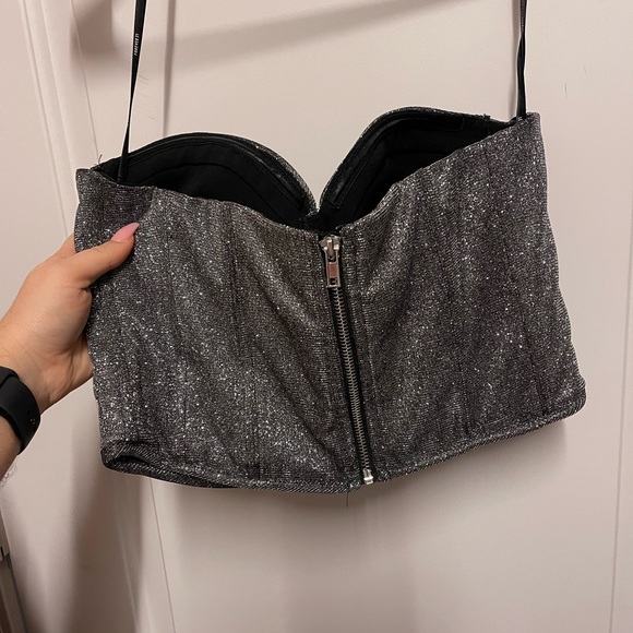 Silver sparkle bustier - Picture 2 of 2